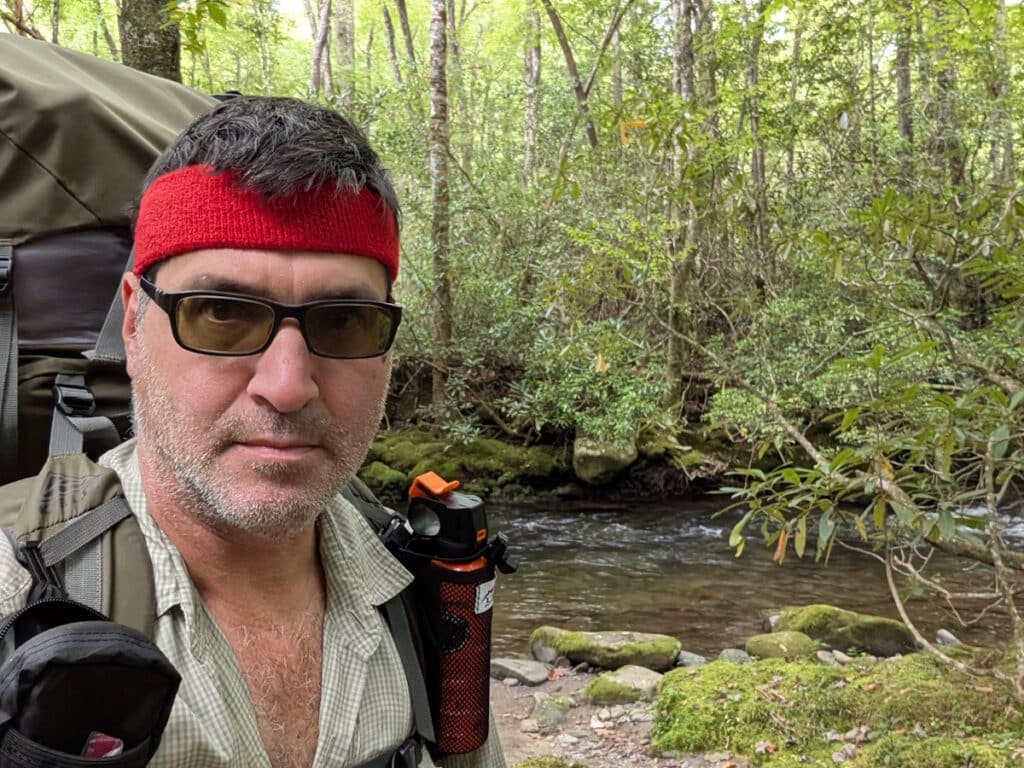 Blog author, Gary Alan, about to leave the Deep Creek backcountry.